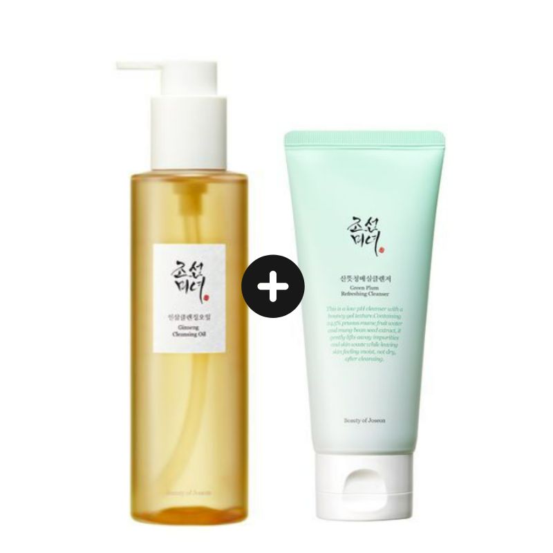 [2点セット]高麗人参 クレンジングオイル 210ml+さわやか青梅クレンザー100ml