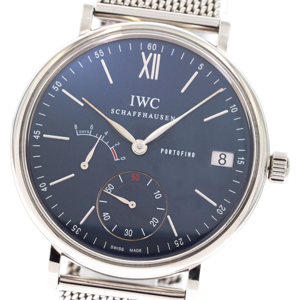 IWC IWC SCHAFFHAUSEN IW510106 ポートフィノ ハンドワインド 8デイズ 手巻き メンズ _883487【中古】