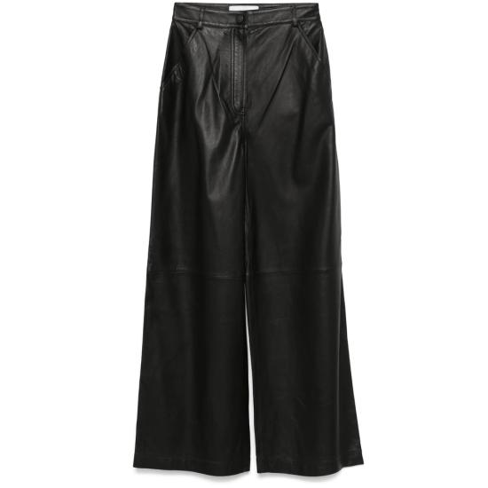 YVES SALOMON Women Straight Pants 25WYP202XXAPXX C99 BLACK