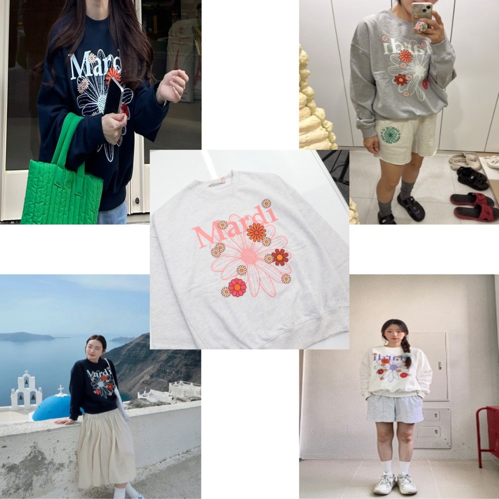 SWEATSHIRT FLOWERMARDI BLOSSOM/ユニセックス