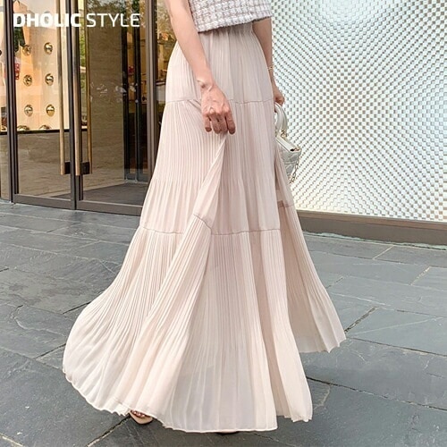 [メガ割りSALE]シフォンティアードスカート・p537629