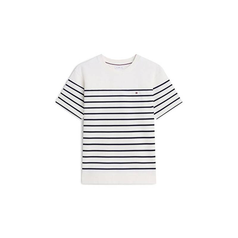 Tommy Hilfiger TOMMY HILFIGER 밀라노 스트라이프 하프 티셔츠 (T12G3TPO210MT10FA) T12G3TPO210MT10FA 186889 1788084