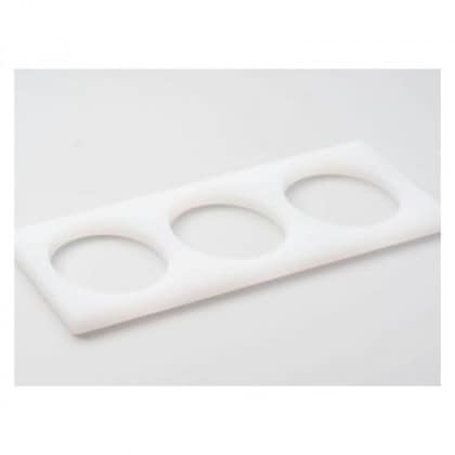 山県化学(ヤマケン) ハンバーグ型(楕円型) 3ヶ取 120×90×15mm