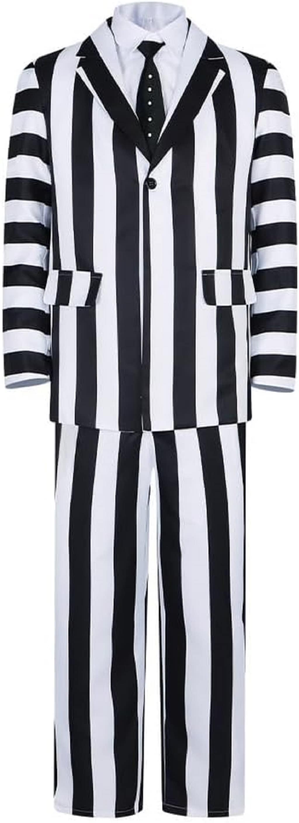 ストライプスーツコスプレ衣装 男女共用 撮影用 クリスマスハロウィン　イベント仮装 　コスチューム