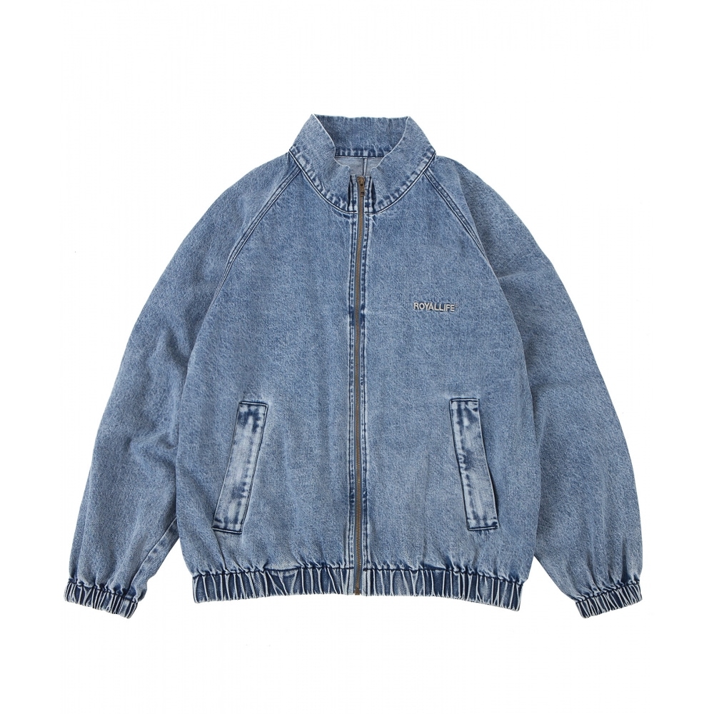 ROYALLIFE RLCHJ1001デニムトラックジャケット - ブルー