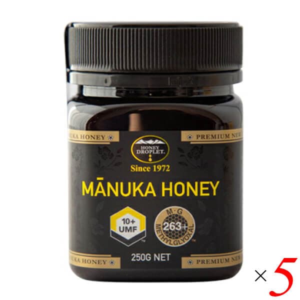 マヌカハニー UMF10 250g 5個セット ハニージャパン