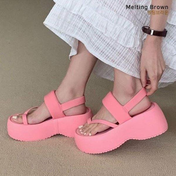 女性用 厚底 夏 ビーチサンダル BB79