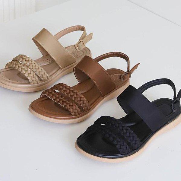 女性用夏サンダル プラットフォーム ストラップ サンダル L31 5,729円