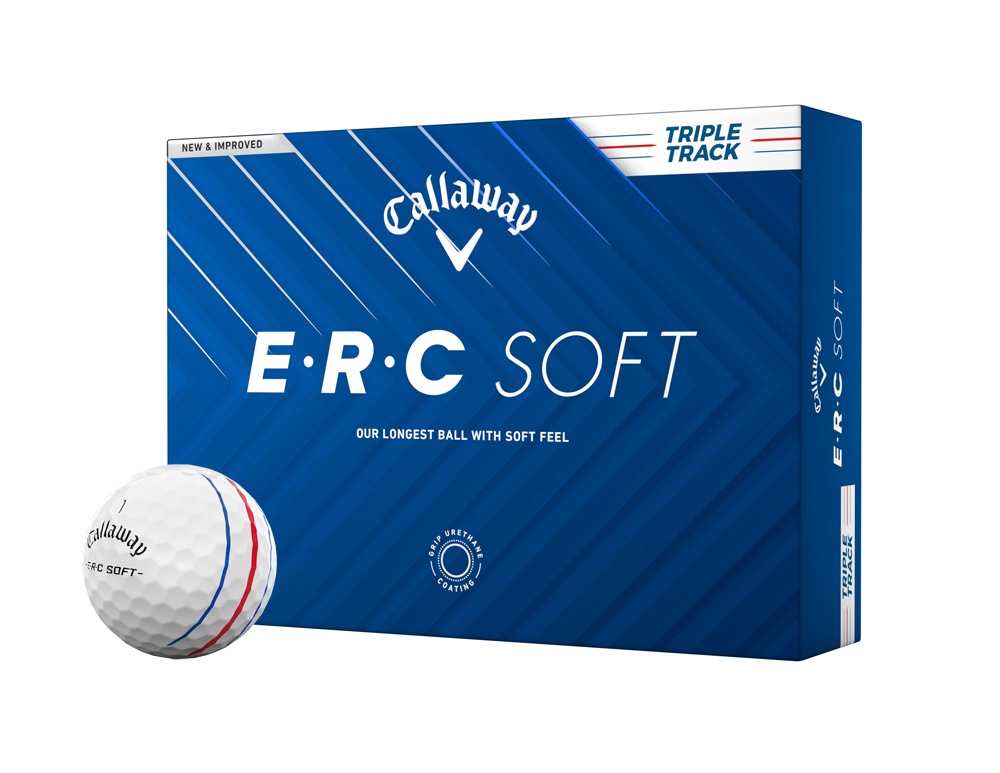 キャロウェイ ERCSOFT25-TRPWH-12P ERC ソフト 2025年モデル ゴルフボール 1ダース 12個入り(ホワイト) ERCSOFT25TRPWH12P