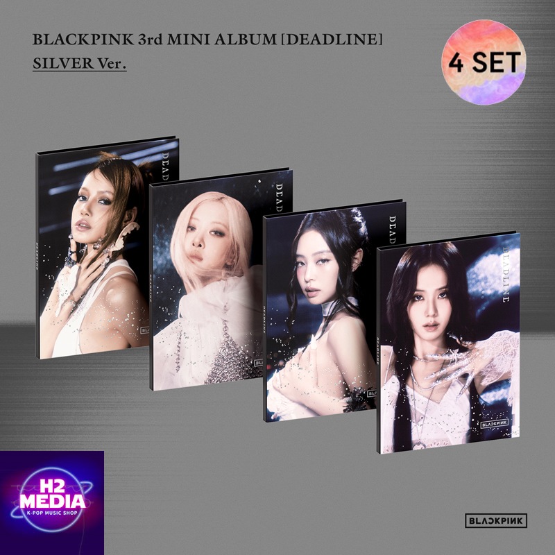 [4種 SET] BLACKPINK - (3rd MINI ALBUM) DEADLINE [SILVER VER]