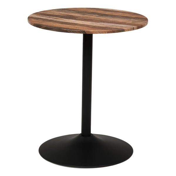 カフェテーブル 丸型 おしゃれ スチール ライトブラウン・直径60×高さ70cm LT-4918LBR