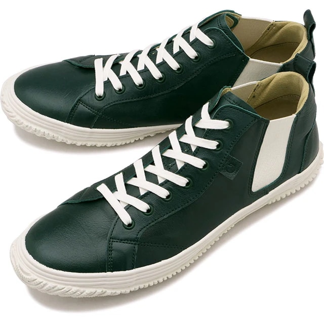 スニーカー サイドゴ カンガルーレザー [SP442-218] SP-442 メンズ・レディース 日本製 靴 シューズ おしゃれ Deep-Green 正規取扱店