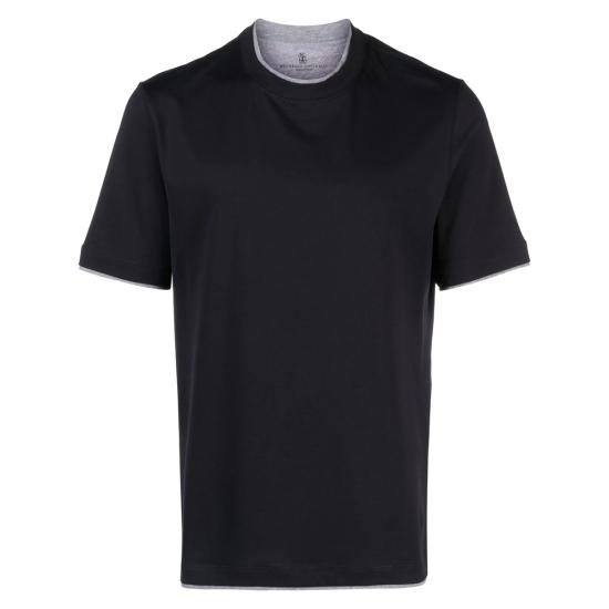 BRUNELLO CUCINELLI Men Tops M0B137427 CW893 BLUE