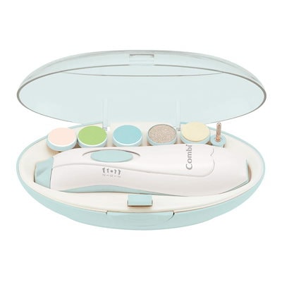 他サイト： 【Amazon.co.jp 限定】コンビ ベビーレーベル ネイルケアセット アイスミント 6タイプのアタッチメント付き（赤ちゃん用3種/大人用3種）の商品画像