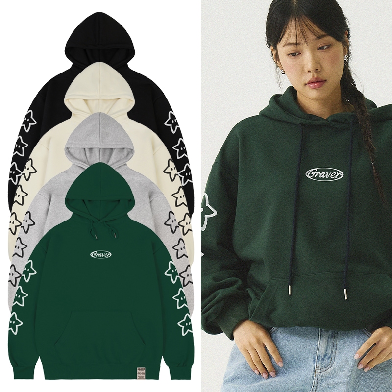 [UNISEX]STAR CIRCLE LOGO HOODIE_4color