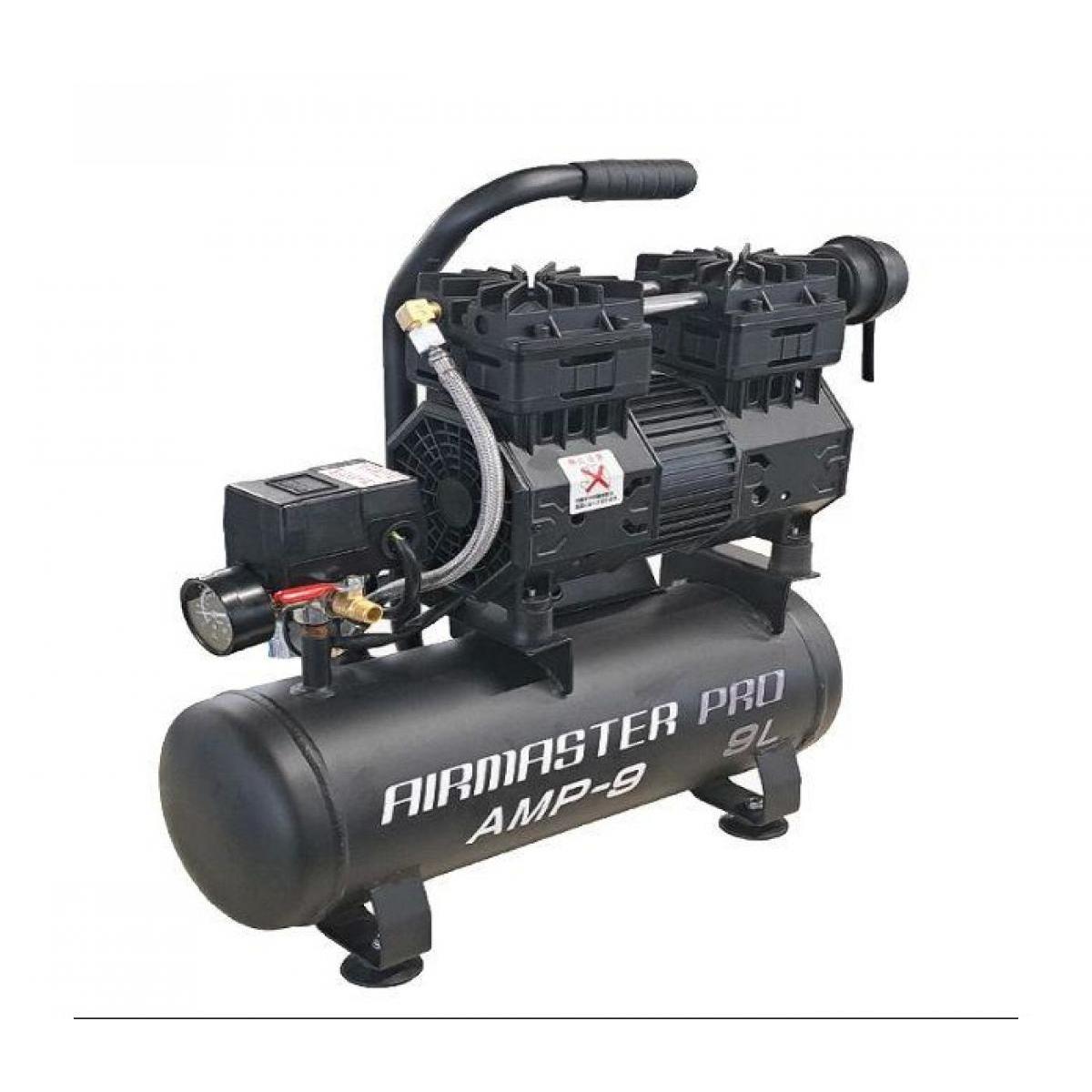 シンセイ 静音オイルレスコンプレッサー AMP-9 9L 100V 静音 電動 コンプレッサー オイルレス タイヤ 空気入れ 塗装