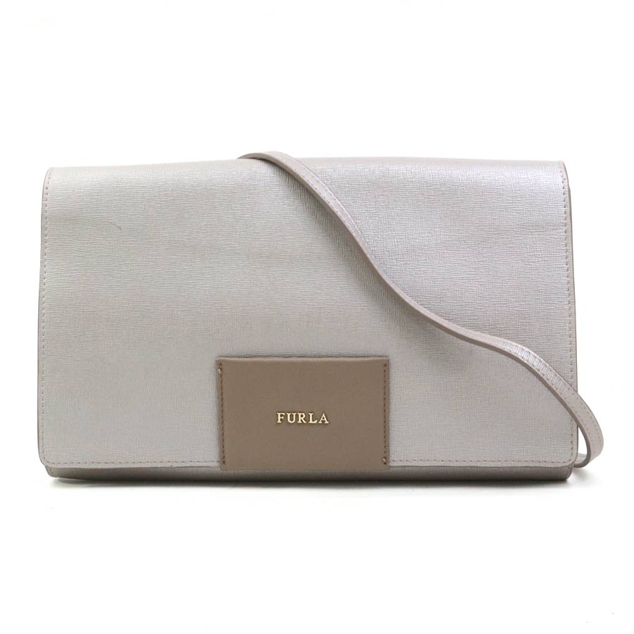 フルラ Furla ショルダーバッグ レザー シャイニーグレー レディース r10725a