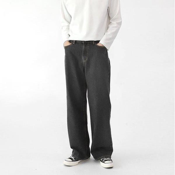 ジーンズ SHL038 1COLOR メンズ ワイドフィット ブラックジーンズ デニムパンツ 7,530円