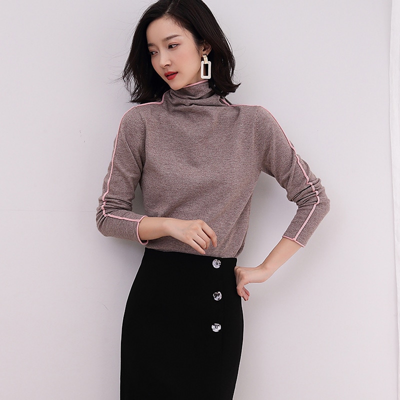 ニット セーター 長袖 レディース 秋 冬 大きいサイズ ショート丈 可愛い オフィス チュニック 無地 カジュアル トップス 洗える タートルネック おしゃれ シンプル 着やせ 上品 通勤