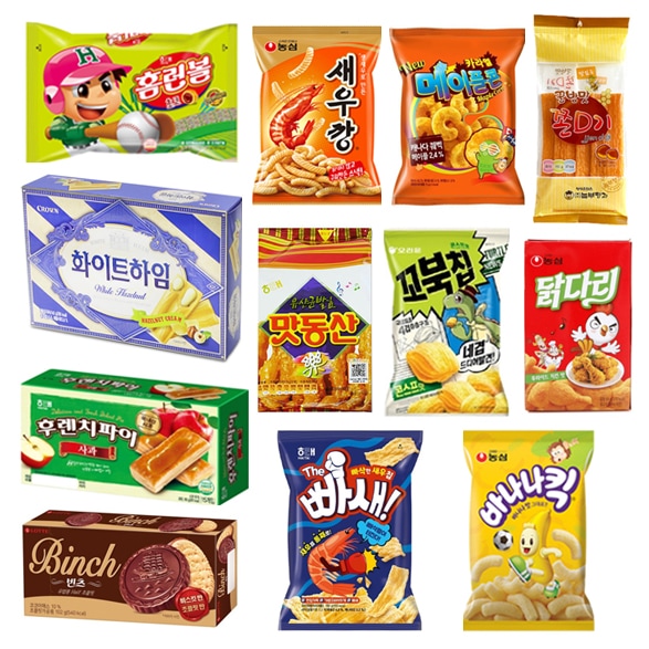 韓国最高の人気お菓子コレクション 定番12点セット 韓国 お菓子 おかし 5,605円
