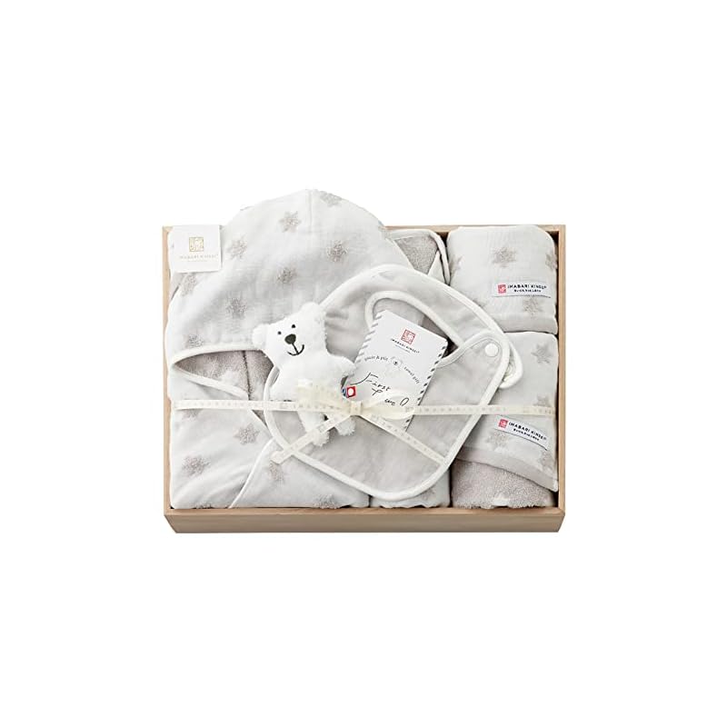 【即日発送】今治タオル 今治謹製 ベビーギフト ギフトセット 6点 フード付きバスポンチョ 1 (60100cm) スリーパー 1 (5543cm) ハンドタオル 1 (3434cm) フ