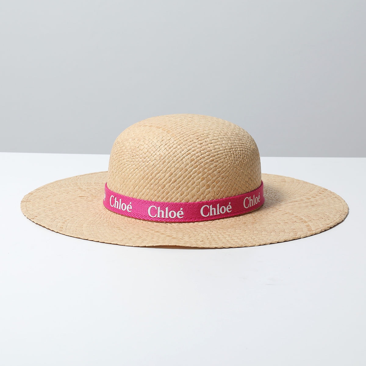 Chloe KIDS クロエ キッズ ハット C20050 ガールズ ロゴ 軽量 麦わら 帽子 S01