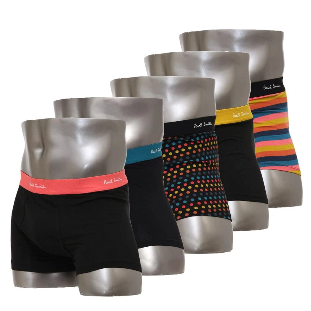 ポールスミス ボクサーパンツ 5枚セット 前閉じ 5枚組 Paul Smith Men s Trunk 5pack S/M/Lサイズ M1A-914-M5PK5-79