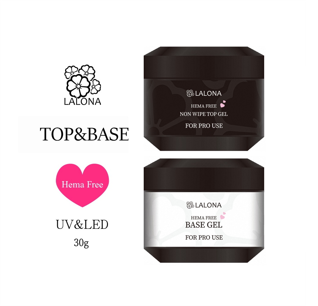 大容量HEMAフリージェルトップ＆ベースセット ( 30gジャータイプ ) ジェルネイル/ジェルアレルギー/ヒーマフリー/ヘマフリー/