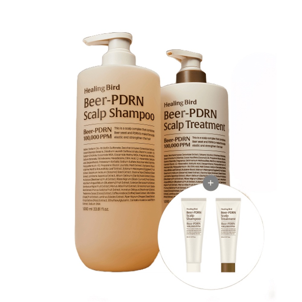 [SET] ビアPDRN 脱毛シャンプー+PDRN 頭皮トリートメント [贈呈] シャンプー30ml+トリートメント30ml
