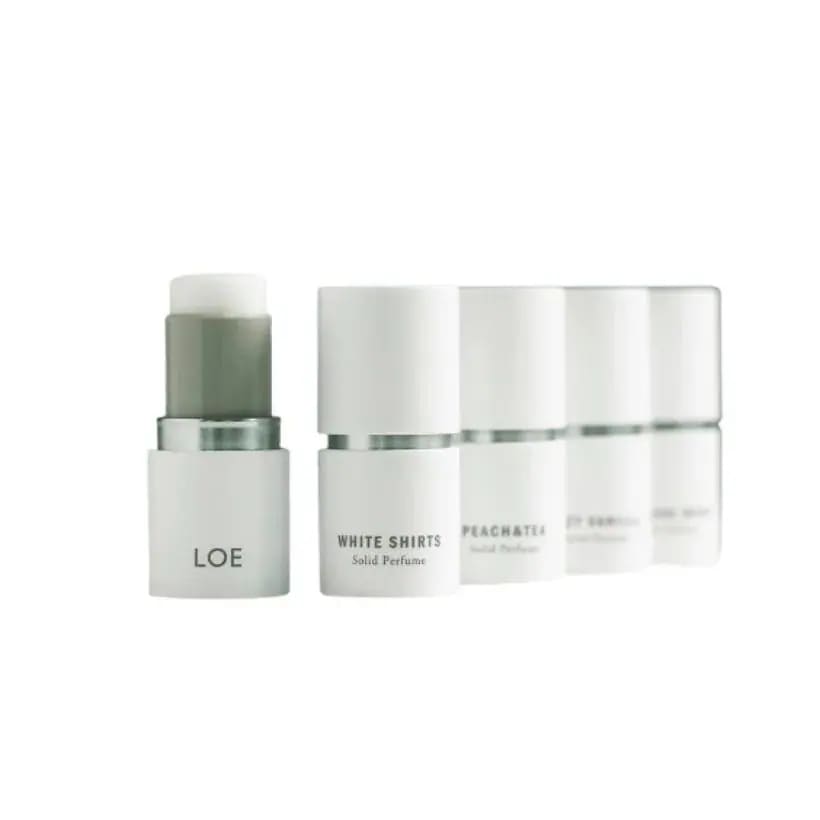 ソリッドパフューム（スティック）6.5g #White shirts, Sincere wood, Lazy valilla, Peach&Tea,Rose chiffon