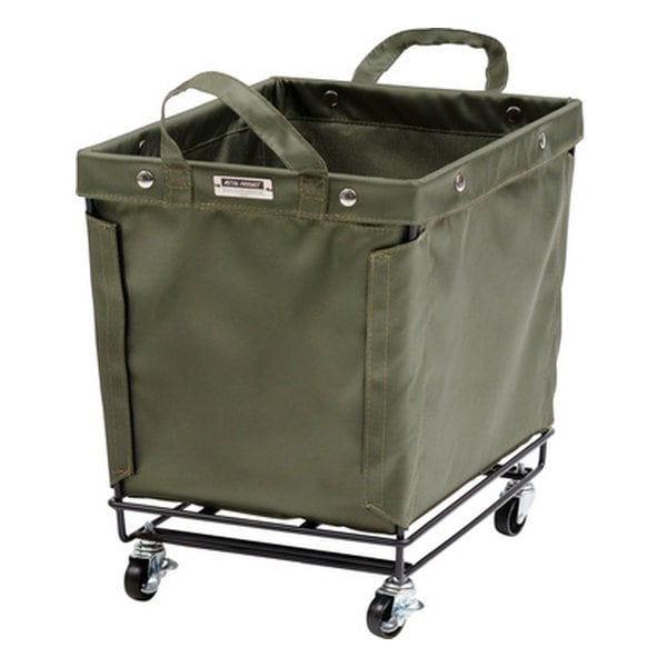 バスケットワゴン グリーン 幅33×奥行き43×高さ42cm MIP-78GR