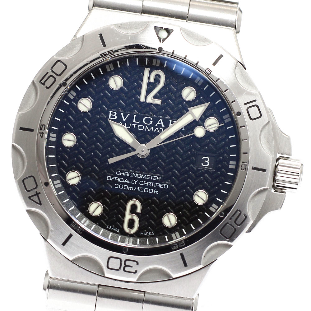 ブルガリ BVLGARI DP42SSD ディアゴノ スクーバ アクア デイト 自動巻き メンズ _930011【中古】