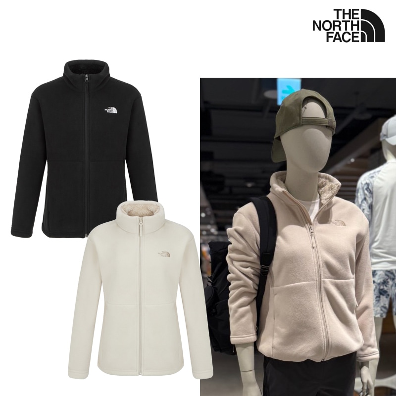 NJ4FR80 WS FURRY FLEECE JACKET 保温 軽量 フリース スタンドカラー フルジップ 起毛 秋冬 通勤通学 ソフトタッチ 防風 暖かい ブラック アイボリー レディース 快適