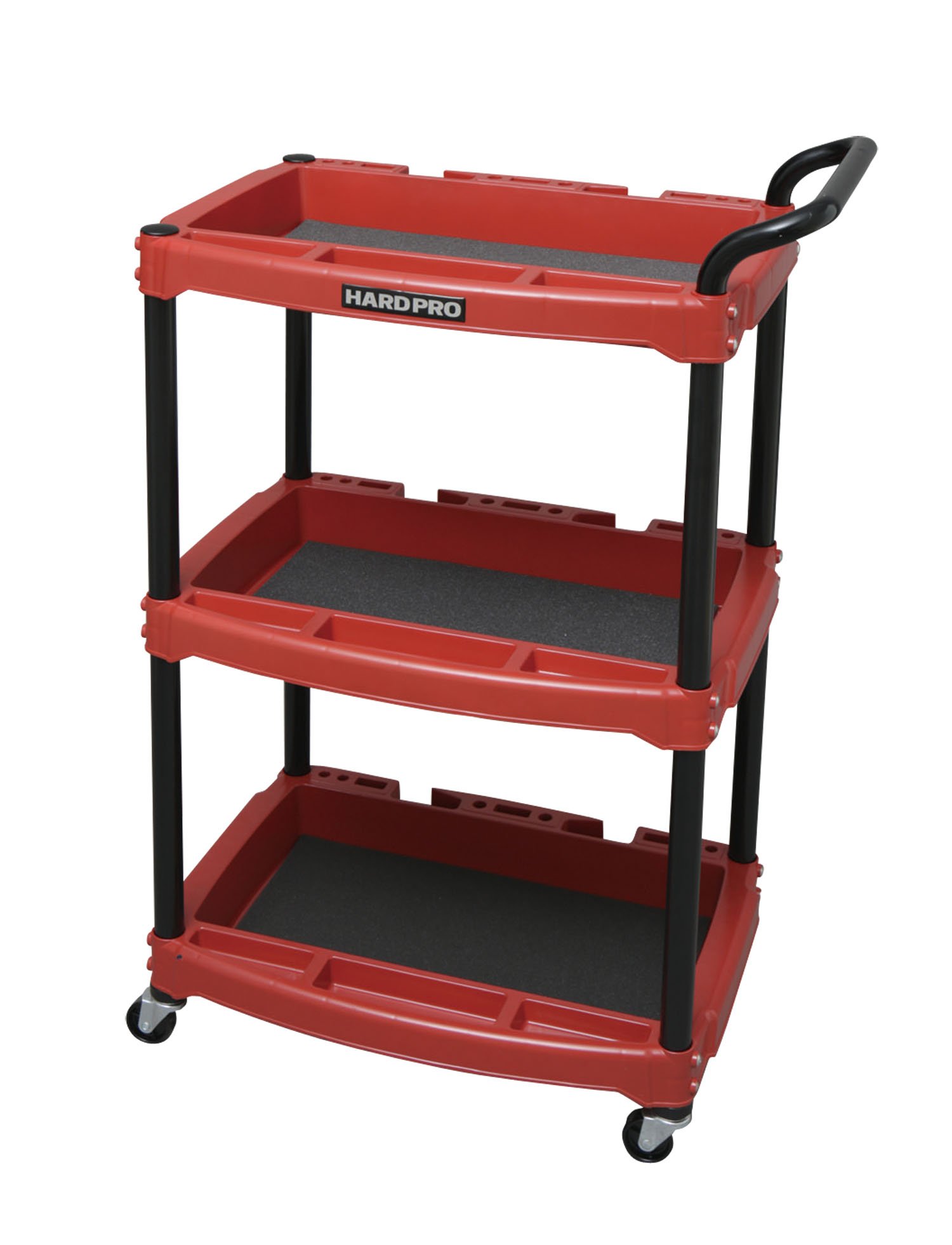 即日発送 アイリスオーヤマ ツールワゴン ハード ハンドル付 レッド HDW-3H