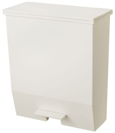 リス(RISU) ソロウ ゴミ箱 ふた付き 45L ホワイト ペダルオープン 両開き 抗菌 加工 日本製 おしゃれ キッチン 分別 ワイド キャスター付き ダストボックス GSLW009