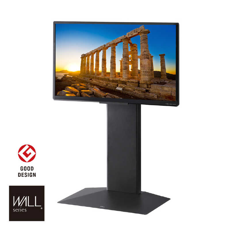ナカムラ　24～55インチ対応 テレビスタンド WALL V3COMPACT (壁寄せタイプ) サテンブラック　WLTVR5119