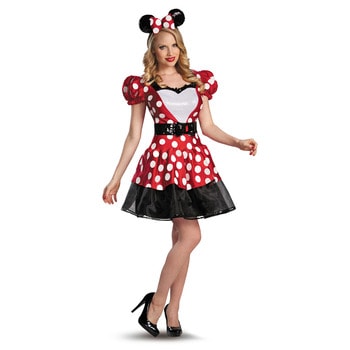 コスプレ 仮装 グラムレッドミニーマウス 大人用 L(12-14) 【 コスプレ 衣装 ハロウィン 仮装 コスチューム ミニーマウス レディース パーティーグッズ マウスガール 女性用 余興 】