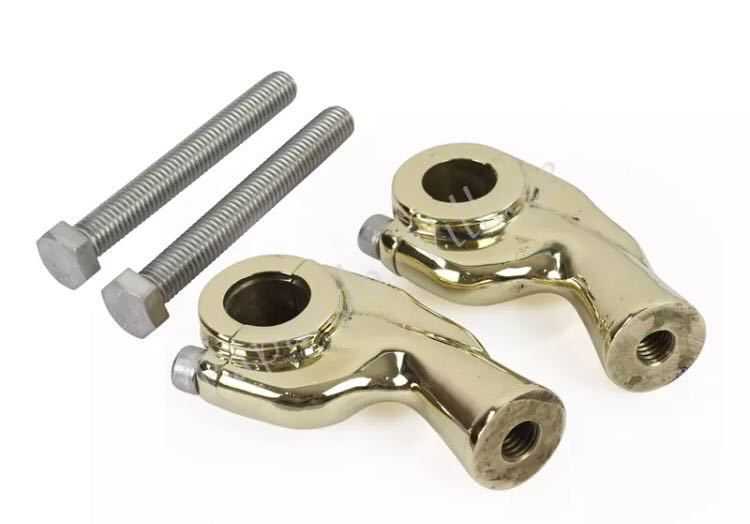 BRASS ハンドル ライザー ハーレー ショベル パン ナックル ボバー チョッパー スポーツスタ