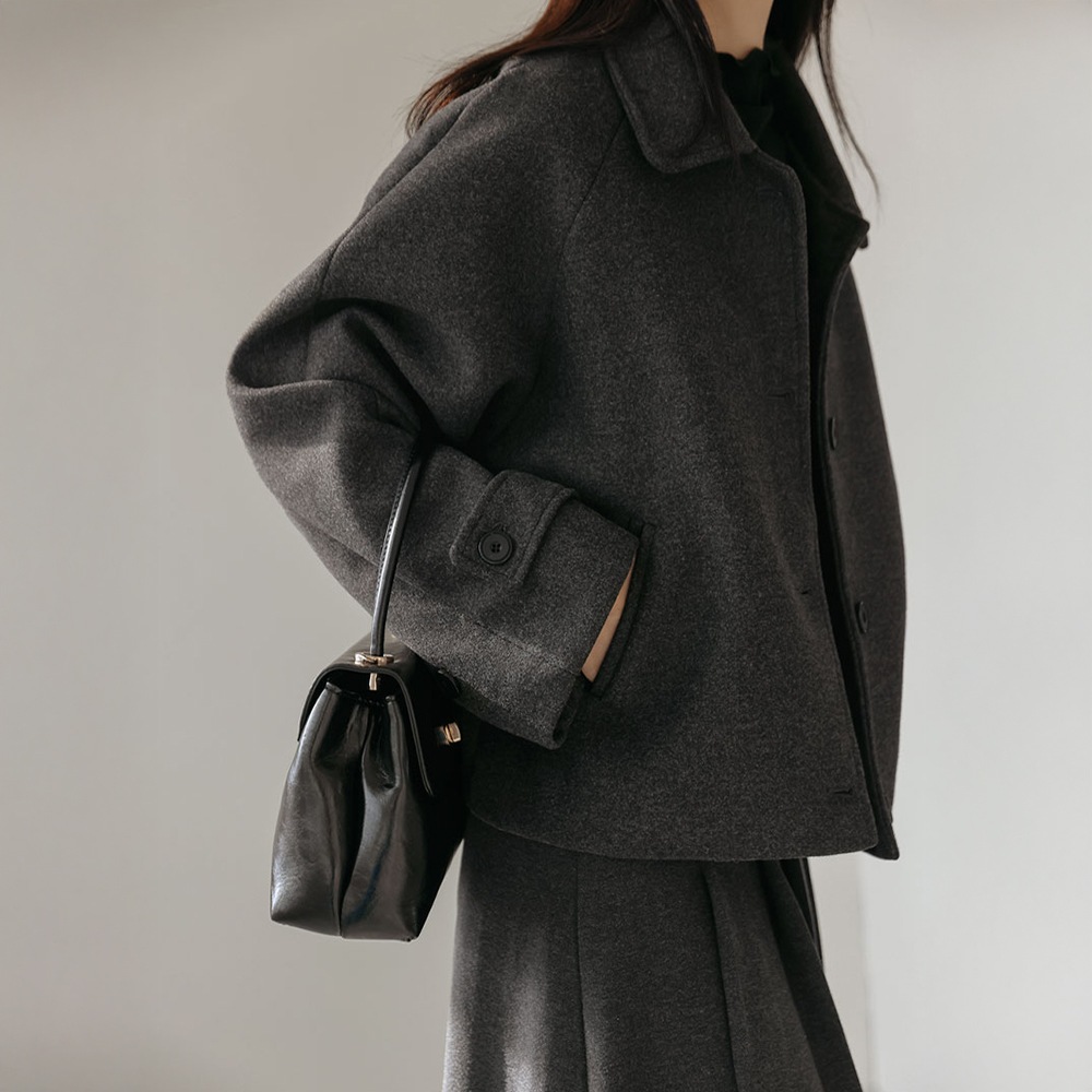 ロトビンクラシックカラーウールショートコート