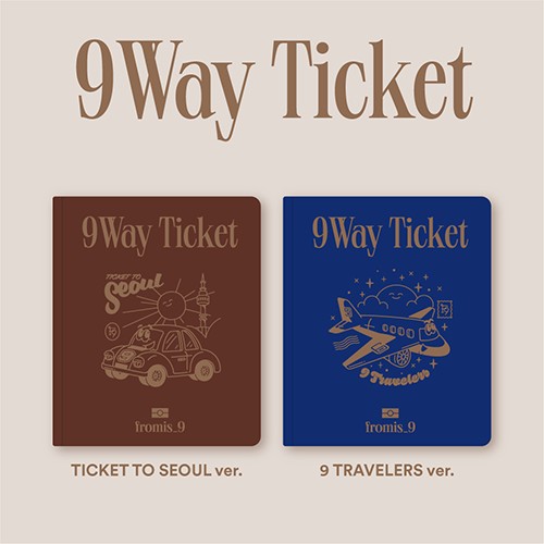 [2種セット]プロミスナイン（fromis9）シングル2集アルバム9 WAY TICKET_初回限定/ポスタープレゼント終了 5,414円