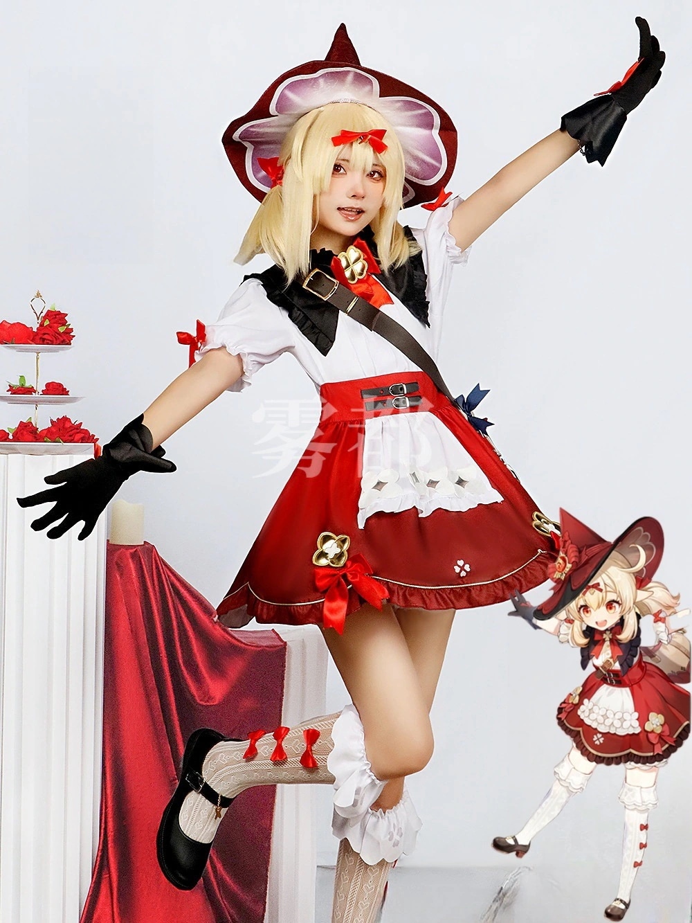 クレー 原神 Klee コスプレ Genshin セットアップ 可莉琪花星烛