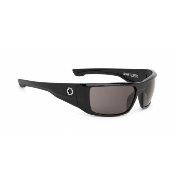 Spy Optic Dirk Wrap Sunglasses, Black Frame / Grey Lens 672052062129