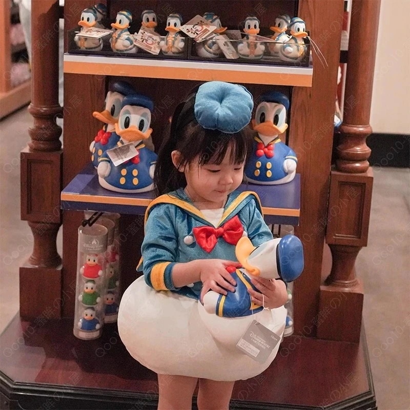 オマケ付きインナーレギンスプレゼント ドナルドダック コスプレ衣装 コスプレ コスム サロペット 仮装 変装 子供用 女の子 秋冬 イベント 仮装 余興