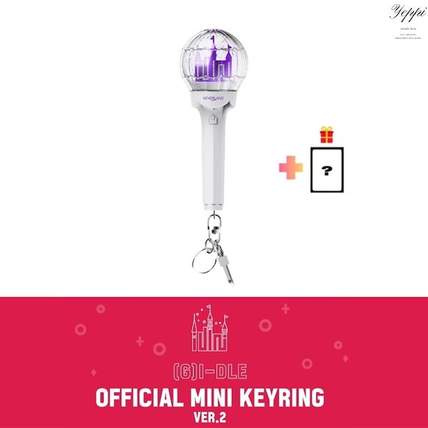 アイドル (G)I-DLE OFFICIAL MINI FANLIGHT KEY RING G)I-DLE - GIRL (G) I-DLE OFFICIAL MD GOODS LIGHT STICK MINI