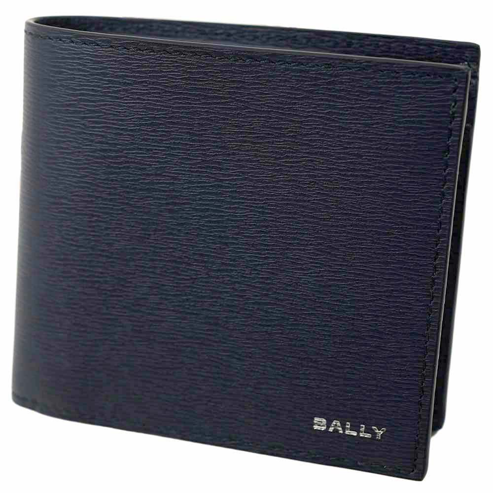 バリー 二つ折り財布 メンズ レザー クロッシング ネイビー BALLY CROSSING Bi-Fold Wallet MLW03P VT399 U507P MLW03P-VT399-U507P 6