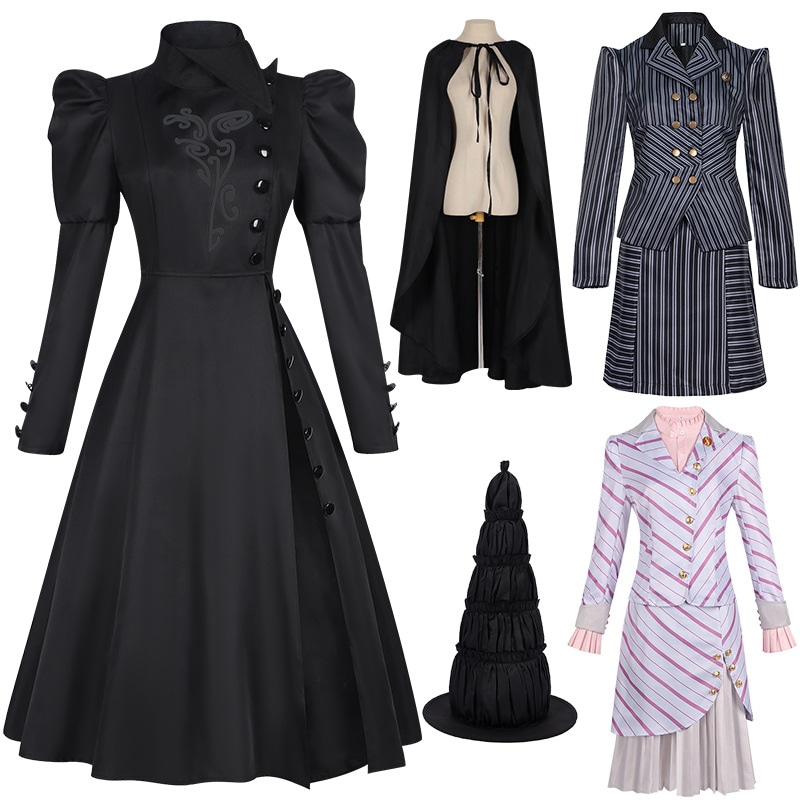 魔法の悪い魔女コスチュームエヴェバロールプレイウィッチフルコスプレコスチューム