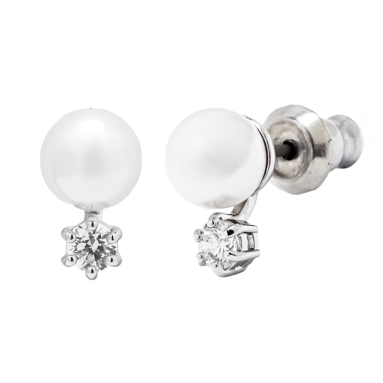 ピアス マトリックス スタッドピアス クリスタルパール クリア シルバー レディース 5694225 ジュエリー