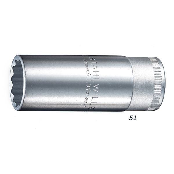 STAHLWILLE（スタビレー） 51-24 （1／2SQ）ディープソケット （12角）（03020024）手動工具
