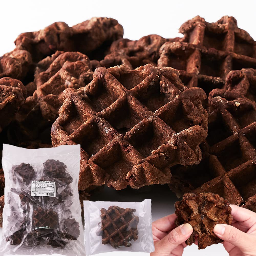 ベルギーワッフル (チョコ 1kg) 訳あり 個包装 焼菓子 洋菓子 おやつ キャンプ ホットサンド