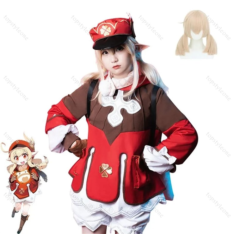 【ウイッグ付き】クレー Klee ギョウコウ ショウ コスプレ衣装 原神 げんしん ヒロイン Ningguang しょう ハロウィン クリスマス 制服 大人 子供 男子 女子 イベント 人気 ゲー